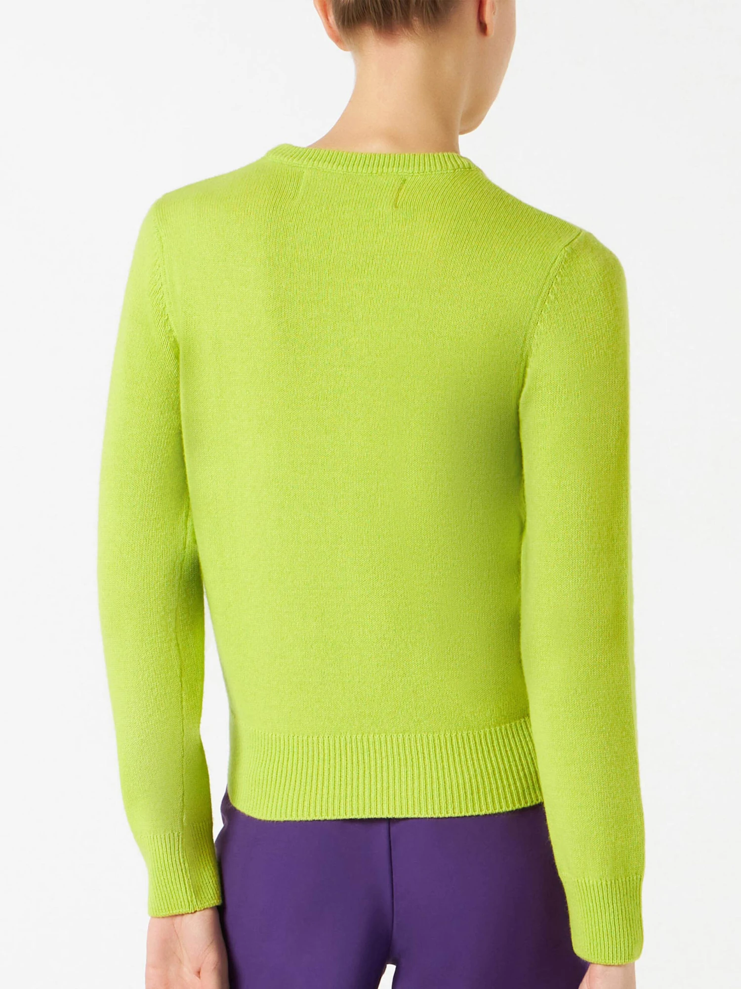 Woman Acid Green Sweater "Acid Is Cool" 5 Woman Acid Green Sweater "Acid Is Cool" - Image 3