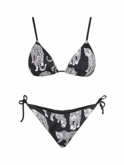 MC2 Saint Barth Woman Triangle Bikini With Leopard Print
