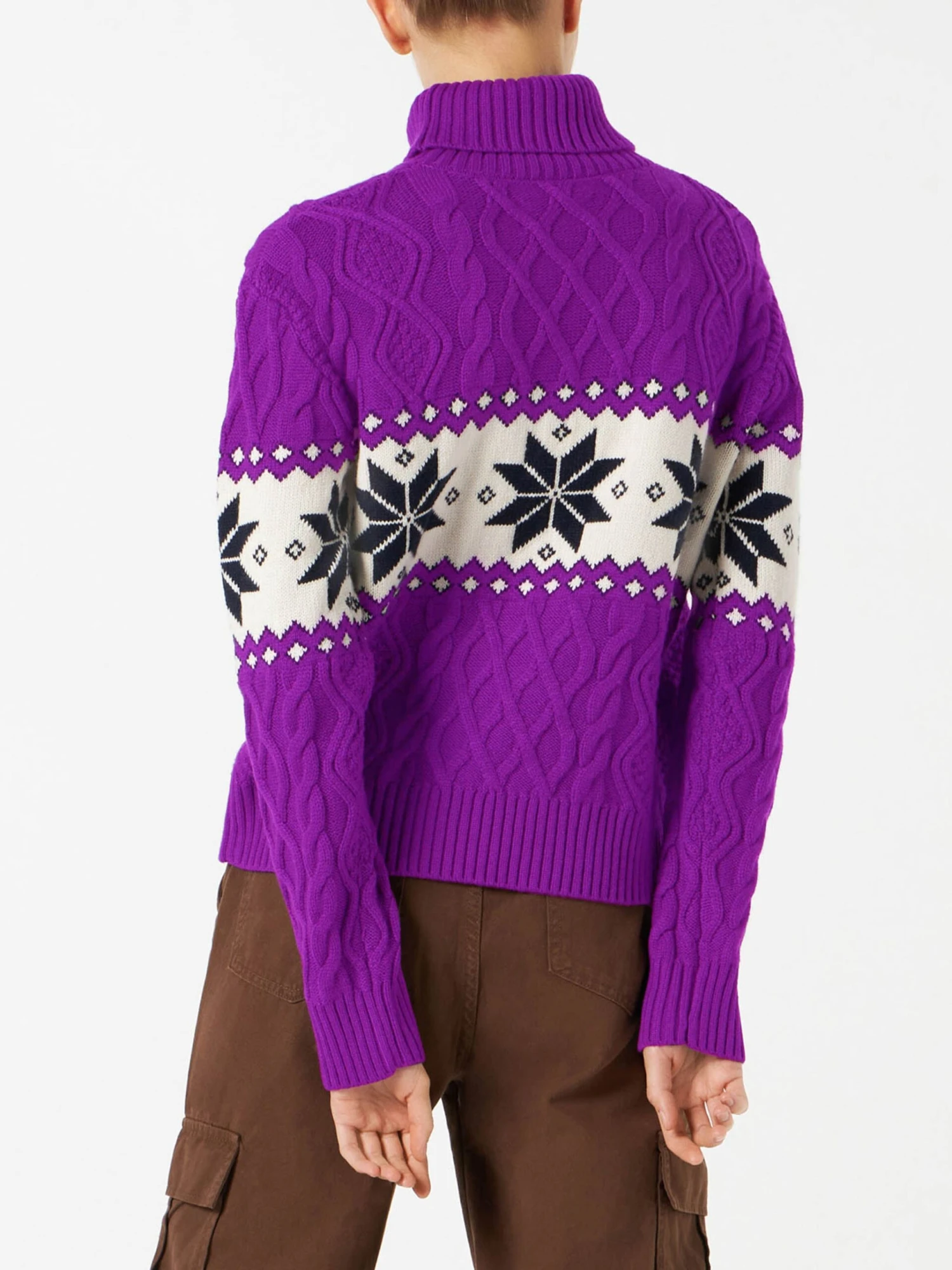 MC2 Saint Barth Woman Half-turtleneck Sweater With Saint Barth Lettering 4 MC2 Saint Barth Woman Half-turtleneck Sweater With Saint Barth Lettering - Image 2