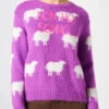 MC2 Saint Barth Woman Brushed Sweater With Sheeps And Non Ho Sonno Embroidery -MC2 Saint Barth Shop woman brushed sweater with sheeps and non ho sonno embroidery