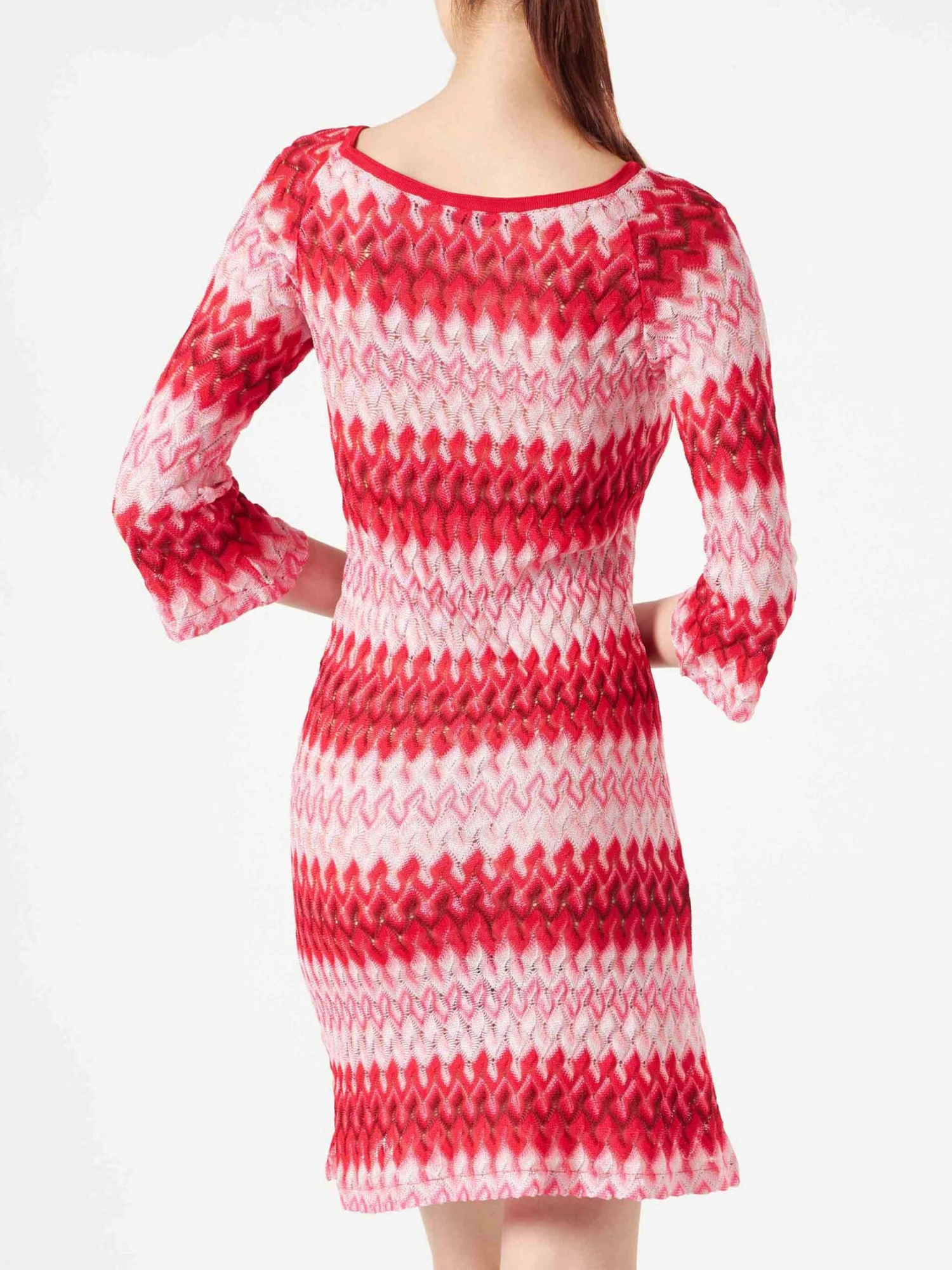 Multicolor Red Knitted Mini Dress 4 Multicolor Red Knitted Mini Dress - Image 2