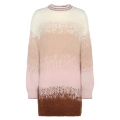 Brushed Knit Dress With Lurex Details 9 Brushed Knit Dress With Lurex Details -MC2 Saint Barth Shop woman dress shades roundneck 1