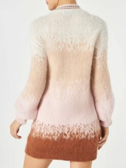 Brushed Knit Dress With Lurex Details 8 Brushed Knit Dress With Lurex Details -MC2 Saint Barth Shop woman dress shades roundneck 3