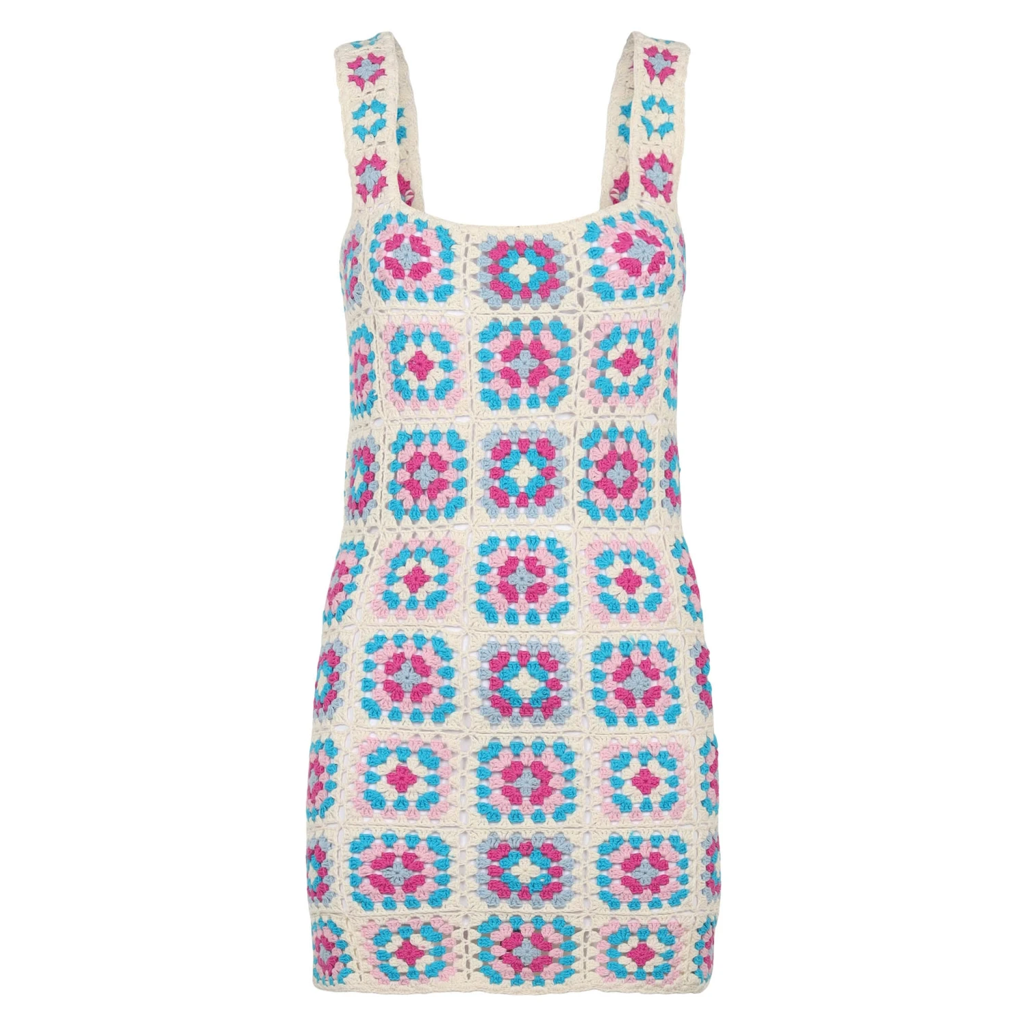 MC2 Saint Barth Woman Multicolor Crochet Dress 6 MC2 Saint Barth Woman Multicolor Crochet Dress - Image 4