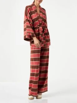 Multicolor Knitted Palazzo Pants -MC2 Saint Barth Shop woman lurex pants stripes 4