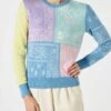 Woman Brushed Sweater With Bandanna Print -MC2 Saint Barth Shop woman sweater bandanna patch 1