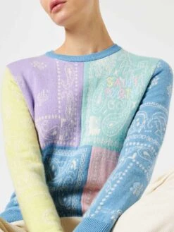 MC2 Saint Barth Shop -MC2 Saint Barth Shop woman sweater bandanna patch 3