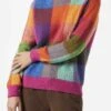 MC2 Saint Barth Woman Brushed Sweater With Check Pattern 2 MC2 Saint Barth Woman Brushed Sweater With Check Pattern -MC2 Saint Barth Shop woman sweater check multicolor 1