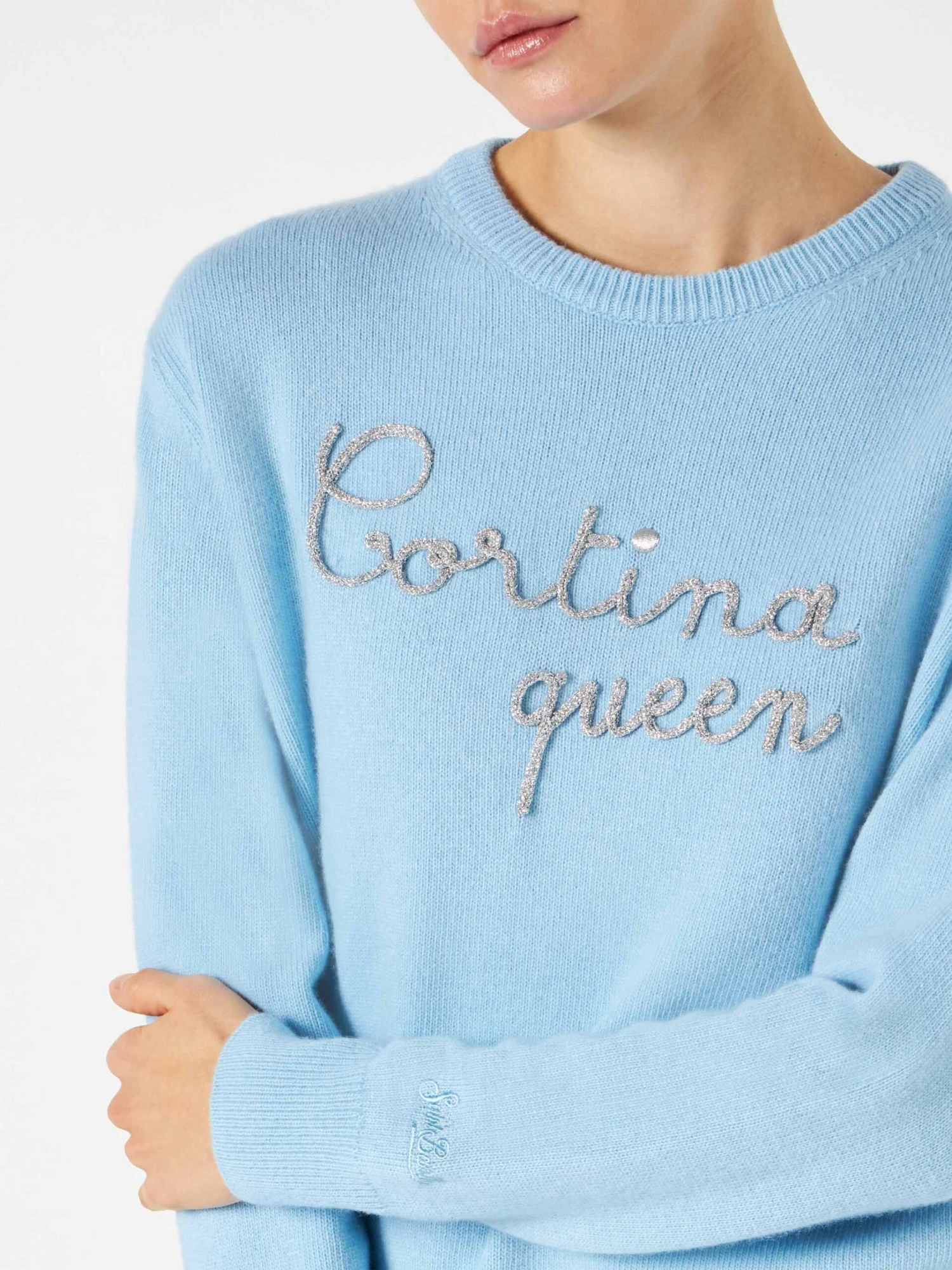 Woman Sweater With Cortina Queen Embroidery 4 Woman Sweater With Cortina Queen Embroidery - Image 2