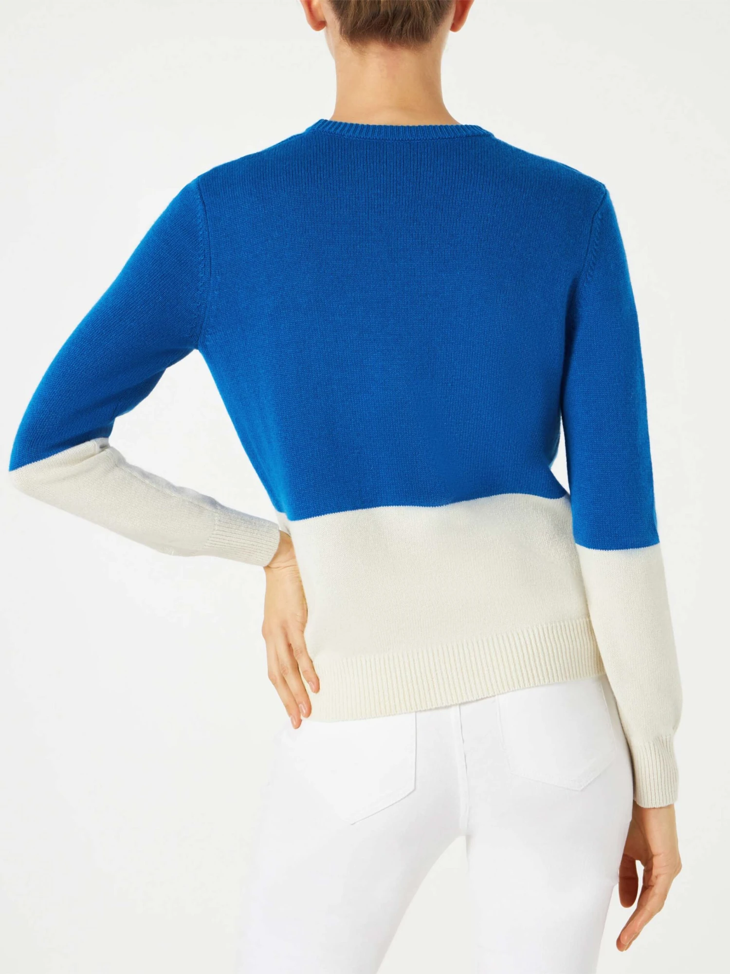 Woman Sweater With Courma Vintage Postcard Print 5 Woman Sweater With Courma Vintage Postcard Print - Image 3