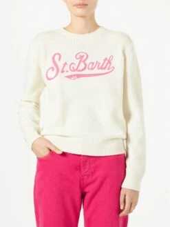 MC2 Saint Barth Woman Sweater With Saint Barth Terry Logo