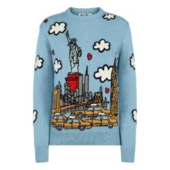 MC2 Saint Barth Woman Crewneck Sweater With New York Postcard 9 MC2 Saint Barth Woman Crewneck Sweater With New York Postcard -MC2 Saint Barth Shop woman sweater print newyork 1