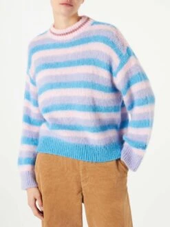 Brushed Knit Sweater With Lurex Details