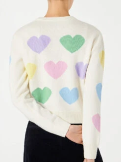 Woman Sweater With Hearts Print And I'm In Love Embroidery 8 Woman Sweater With Hearts Print And I'm In Love Embroidery -MC2 Saint Barth Shop woman sweater with hearts print and im in love embroidery2