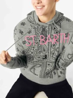 MC2 Saint Barth Shop -MC2 Saint Barth Shop woman sweatshirt bandanna embroidery 3