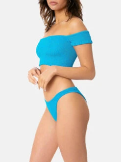 MC2 Saint Barth Woman Turquoise Crinkle Wide Shoulder Strap Bikini 8 MC2 Saint Barth Woman Turquoise Crinkle Wide Shoulder Strap Bikini -MC2 Saint Barth Shop woman turquoise wrinkle wide shoulder strap bikini2