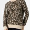 MC2 Saint Barth Woman Brushed Sweater With Leopard Pattern 1 MC2 Saint Barth Woman Brushed Sweater With Leopard Pattern -MC2 Saint Barth Shop woman sweater leopard beige 2