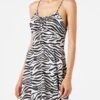 MC2 Saint Barth Zebra Print Short Dress -MC2 Saint Barth Shop zebra dress woman satin 1
