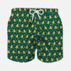 Boy Light Fabric Swim Shorts With Christmas Ducky Print