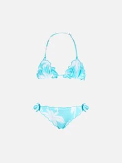 MC2 Saint Barth Girl Bikini With Palms Print
