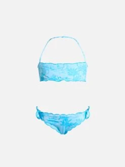 MC2 Saint Barth Girl Classic Bandeau Bikini Emy With Toile De Jouy Print