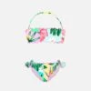 Girl Bandeau Bikini With Flower Print -MC2 Saint Barth Shop BIKINIGIRL28