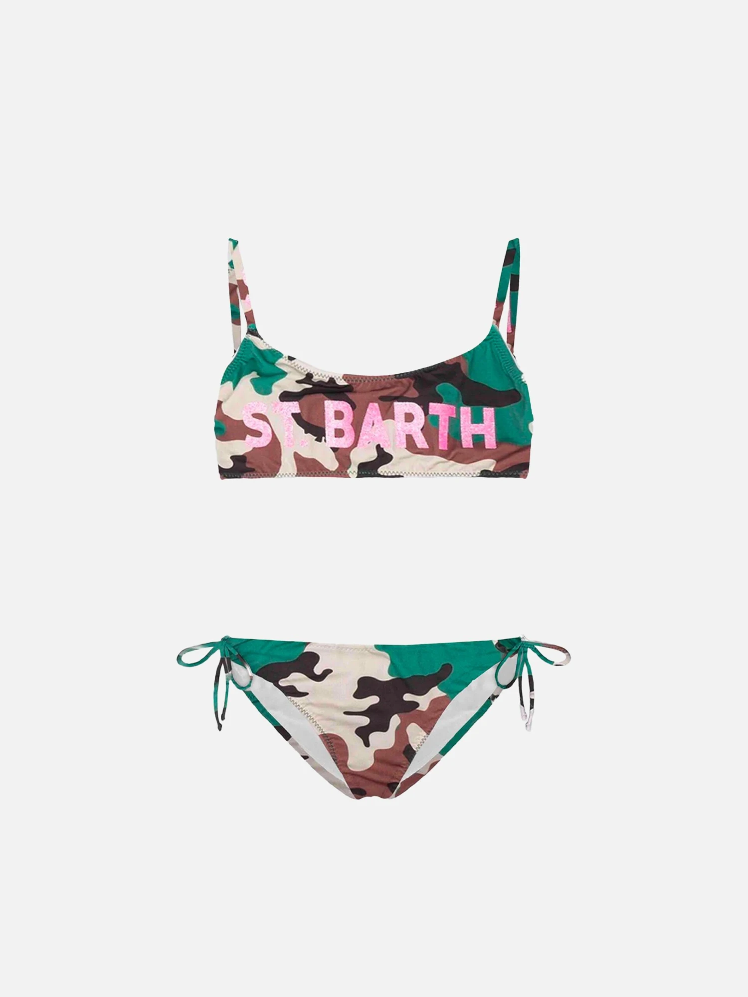St. Barth Glitterfront Graphic Girl's Bralette Camouflagebikini 3 St. Barth Glitterfront Graphic Girl's Bralette Camouflagebikini