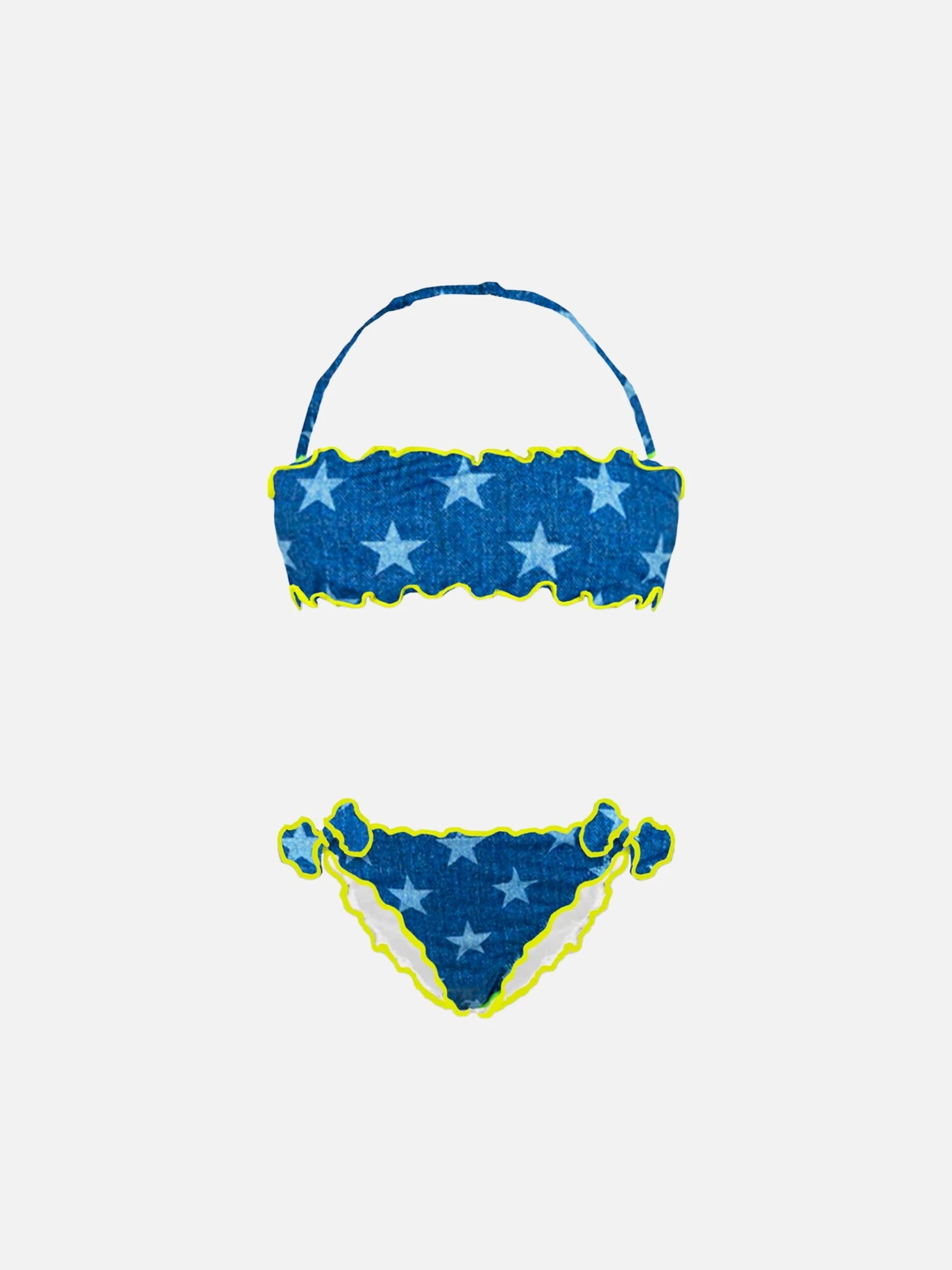 Girl Bandeau Bikini With Star Print 3 Girl Bandeau Bikini With Star Print