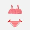 Girls Red Stripes Bikini