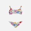 MC2 Saint Barth Girl Bralette With Flower Print