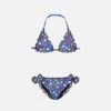 Girl Triangle Bikini With Star Print