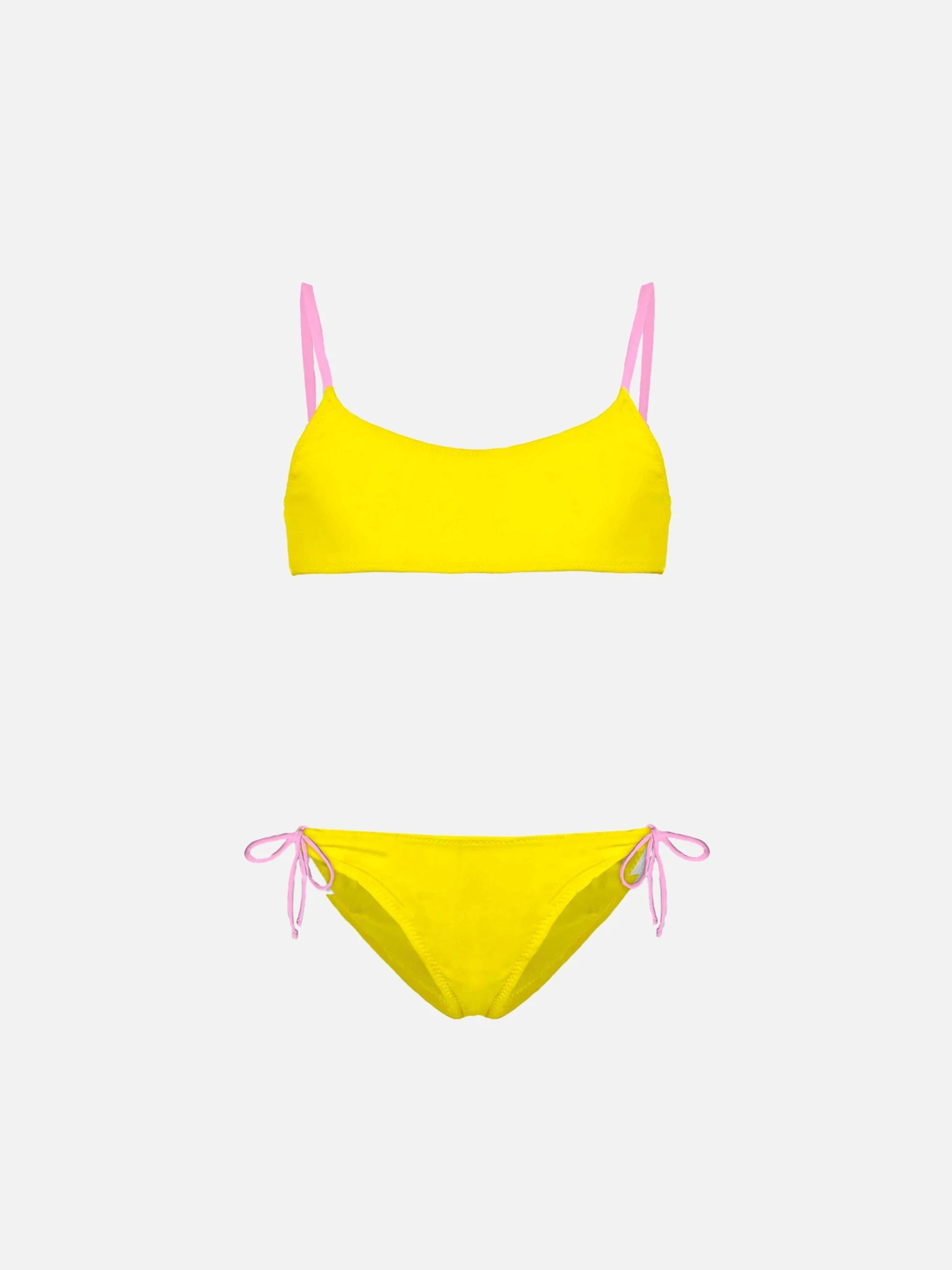 Girl's Bralette Bikini With St. Barth Addicted Embroidery 3 Girl's Bralette Bikini With St. Barth Addicted Embroidery