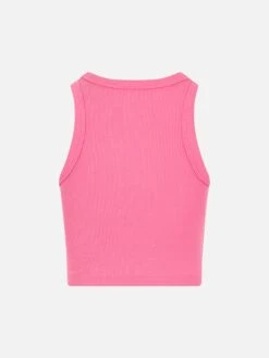 MC2 Saint Barth Girl Fuchsia Rib-knit Cotton Crop Tank 7 MC2 Saint Barth Girl Fuchsia Rib-knit Cotton Crop Tank -MC2 Saint Barth Shop BLUE002 00965F girl tank ribbed top print 3