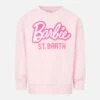 MC2 Saint Barth Girl Fleece Sweatshirt With Barbie St. Barth Print | BARBIE SPECIAL EDITION -MC2 Saint Barth Shop BRN0002 11589E barbie girl sweatshirt pink 1