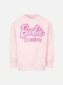 MC2 Saint Barth Girl Fleece Sweatshirt With Barbie St. Barth Print | BARBIE SPECIAL EDITION
