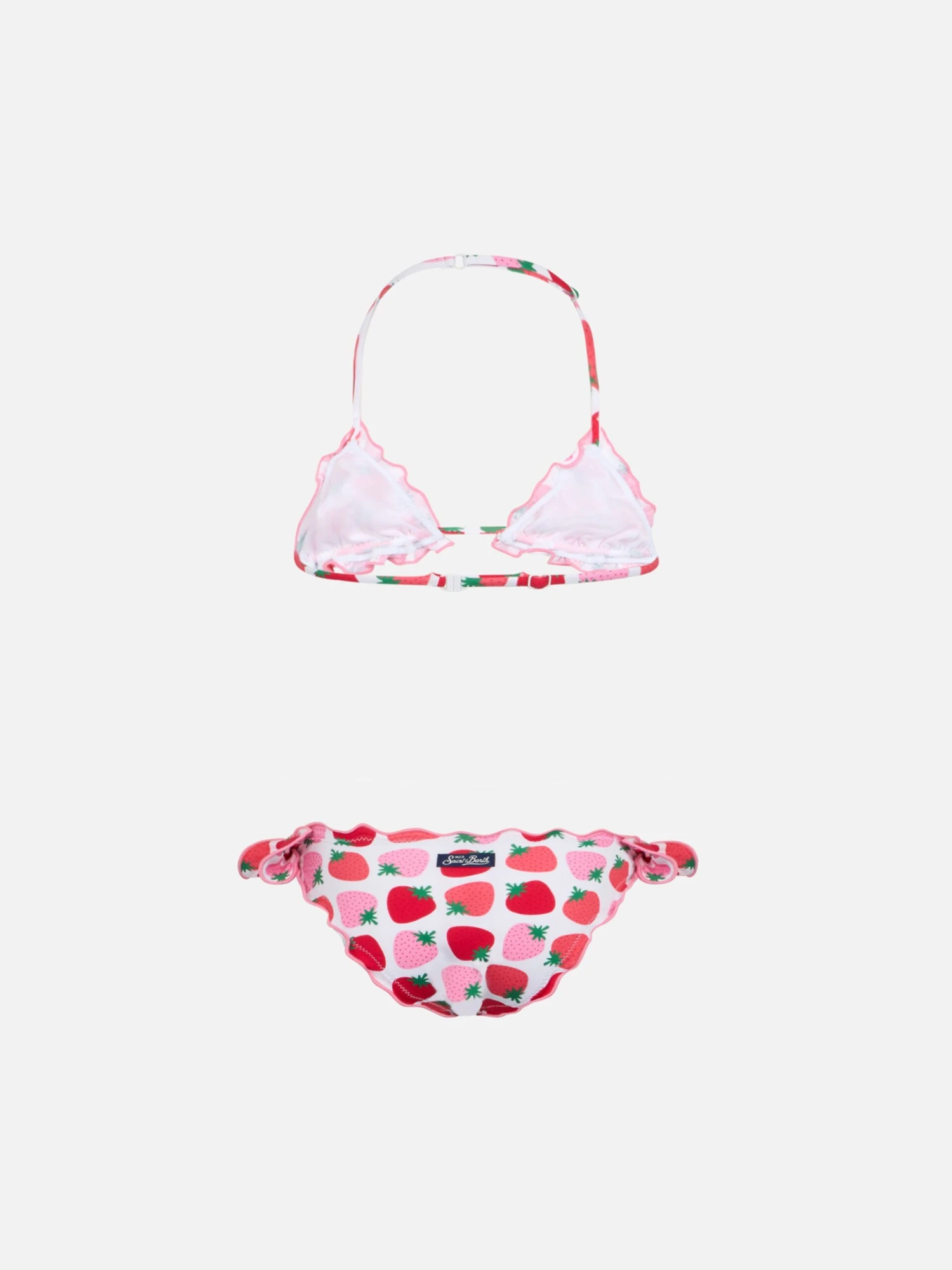 MC2 Saint Barth Girl Classic Triangle Bikini Cris With Strawberry Print 4 MC2 Saint Barth Girl Classic Triangle Bikini Cris With Strawberry Print - Image 2
