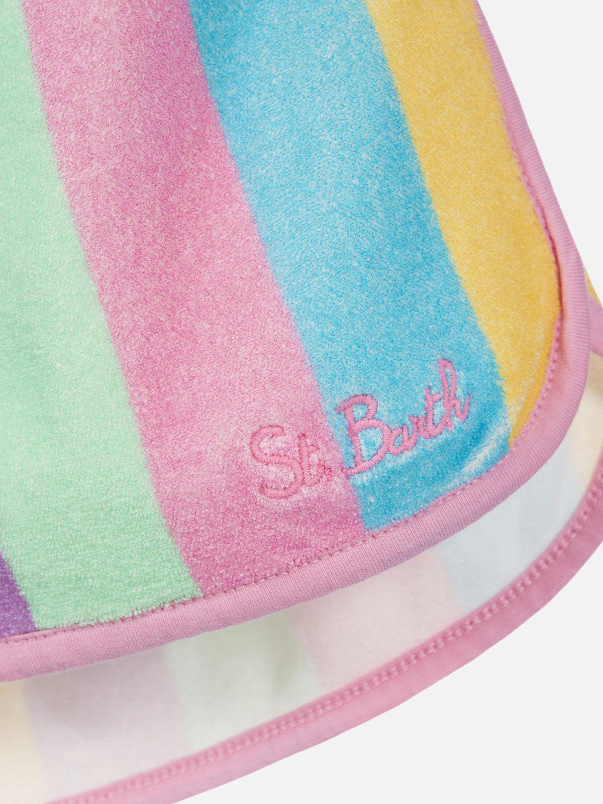 MC2 Saint Barth Girl Multicolor Terry Pull Up Shorts Curly 5 MC2 Saint Barth Girl Multicolor Terry Pull Up Shorts Curly - Image 3