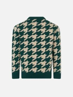 MC2 Saint Barth Boy Crewneck Sweater With Snoopy Jacquard | SNOOPY - PEANUTS™ SPECIAL EDITION -MC2 Saint Barth Shop DOU0003 10020E boy sweater snoopy pied poule 3