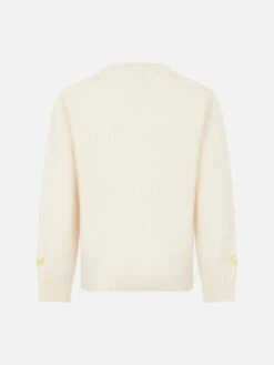 MC2 Saint Barth Boy Crewneck Sweater With The Simpson Family Jacquard | THE SIMPSONS SPECIAL EDITION -MC2 Saint Barth Shop DOU0012 10266E boy sweater bart simpson white 3