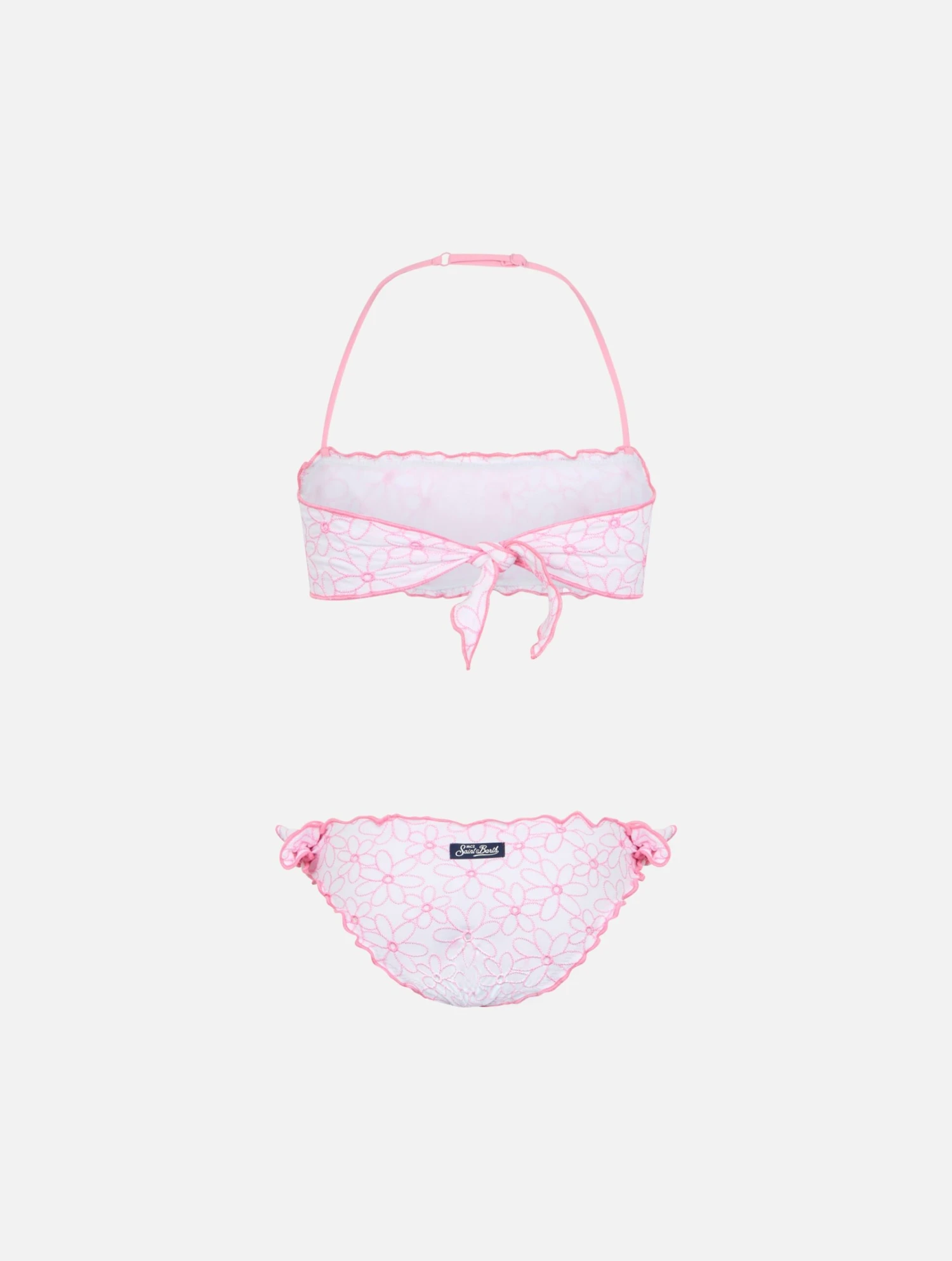 MC2 Saint Barth Girl Classic Bandeau Bikini Emy With Daisy Embroidery 4 MC2 Saint Barth Girl Classic Bandeau Bikini Emy With Daisy Embroidery - Image 2