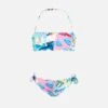 MC2 Saint Barth Emy Classic Bandeau Bikini With Postcard Print -MC2 Saint Barth Shop EMY0001 02862H girl bandeau bikini postcard 1