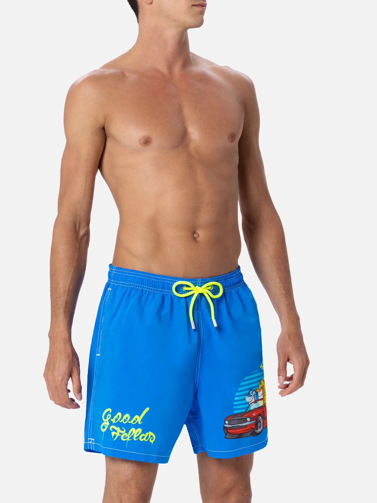 MC2 Saint Barth Man Mid-length Gustavia Swim-shorts With Cryptopuppets Placed Print| CRYPTOPUPPETS SPECIAL EDITION 5 MC2 Saint Barth Man Mid-length Gustavia Swim-shorts With Cryptopuppets Placed Print| CRYPTOPUPPETS SPECIAL EDITION - Image 3