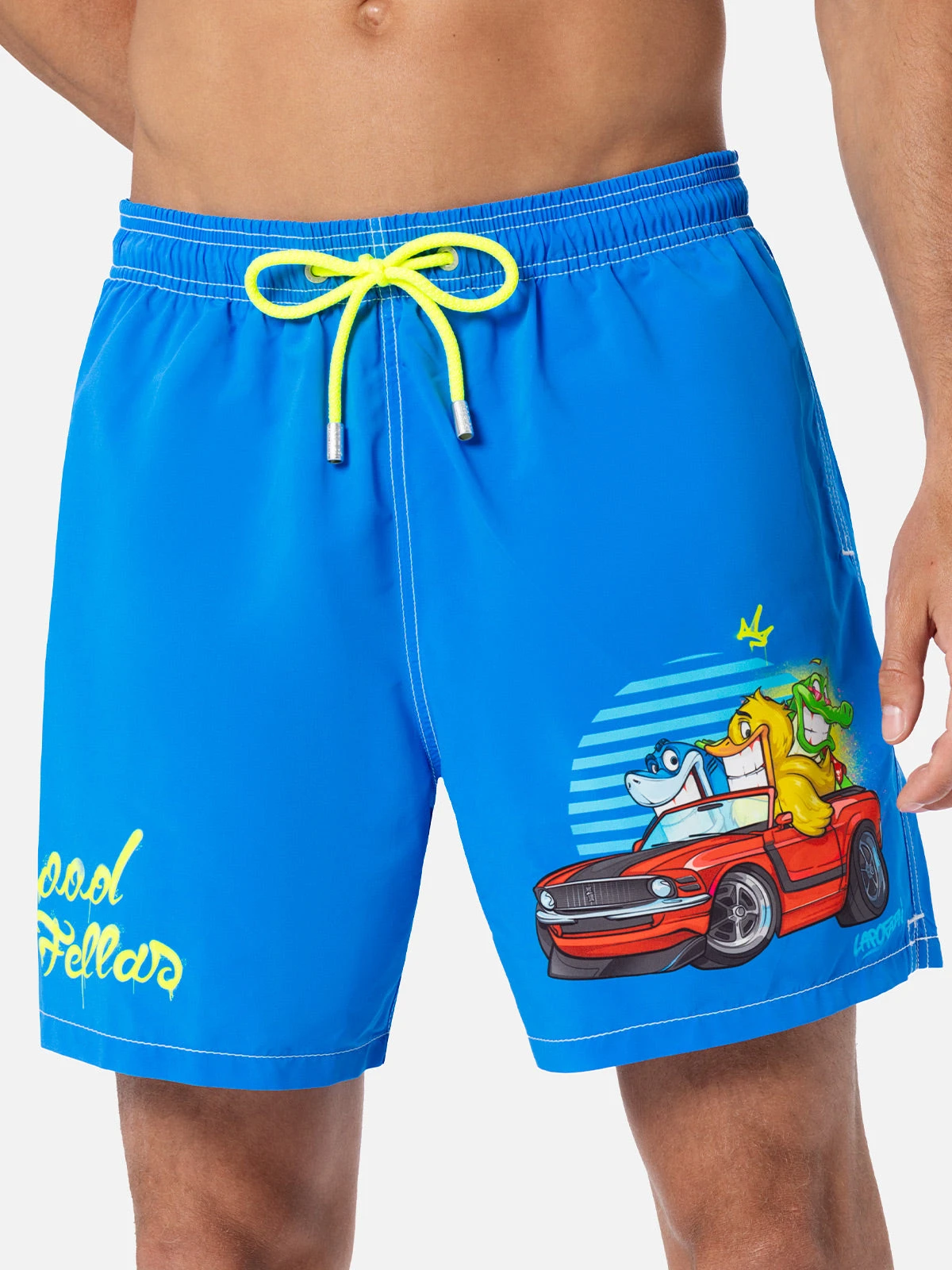 MC2 Saint Barth Man Mid-length Gustavia Swim-shorts With Cryptopuppets Placed Print| CRYPTOPUPPETS SPECIAL EDITION 6 MC2 Saint Barth Man Mid-length Gustavia Swim-shorts With Cryptopuppets Placed Print| CRYPTOPUPPETS SPECIAL EDITION - Image 4