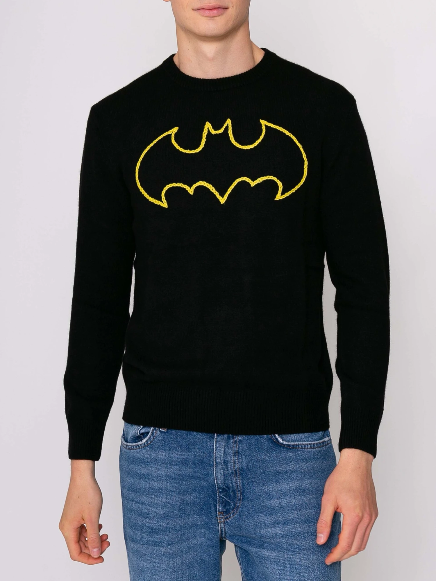 Man Black Sweater Batman Logo | Warner Bros. Special Edition 5 Man Black Sweater Batman Logo | Warner Bros. Special Edition - Image 3