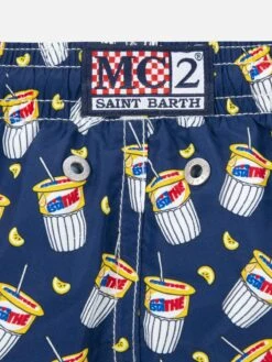 MC2 Saint Barth Boy Lightweight Fabric Swimshorts With Estathè Print | ESTATHE' SPECIAL EDITION 7 MC2 Saint Barth Boy Lightweight Fabric Swimshorts With Estathè Print | ESTATHE' SPECIAL EDITION -MC2 Saint Barth Shop JEA0004 02526F 03