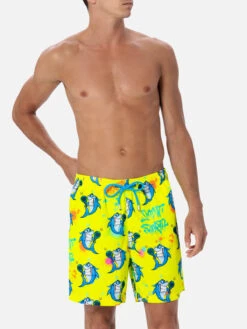 MC2 Saint Barth Man Lightweight Fabric Swim-shorts Lighting With Cryptopuppets Print | CRYPTOPUPPETS SPECIAL EDITION -MC2 Saint Barth Shop LIG0001 00997F 01 d0a67a22 d8ee 4087 aa7e e4a69784ad85