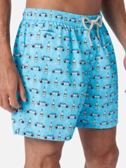 MC2 Saint Barth Man Lightweight Fabric Swim-shorts Lighting Micro Fantasy With Lancia Delta Print | LANCIA SPECIAL EDITION -MC2 Saint Barth Shop LIG0003 02608F 02