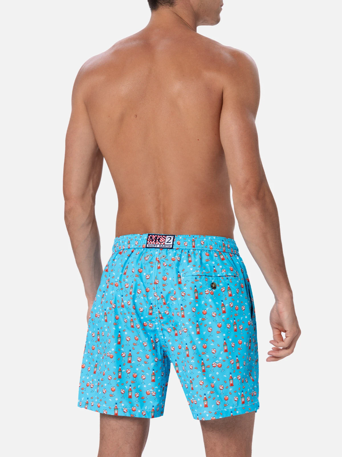 MC2 Saint Barth Lightweight Fabric Swim Shorts Lighting With Aperol Spritz Print | APEROL SPECIAL EDITION 7 MC2 Saint Barth Lightweight Fabric Swim Shorts Lighting With Aperol Spritz Print | APEROL SPECIAL EDITION - Image 5