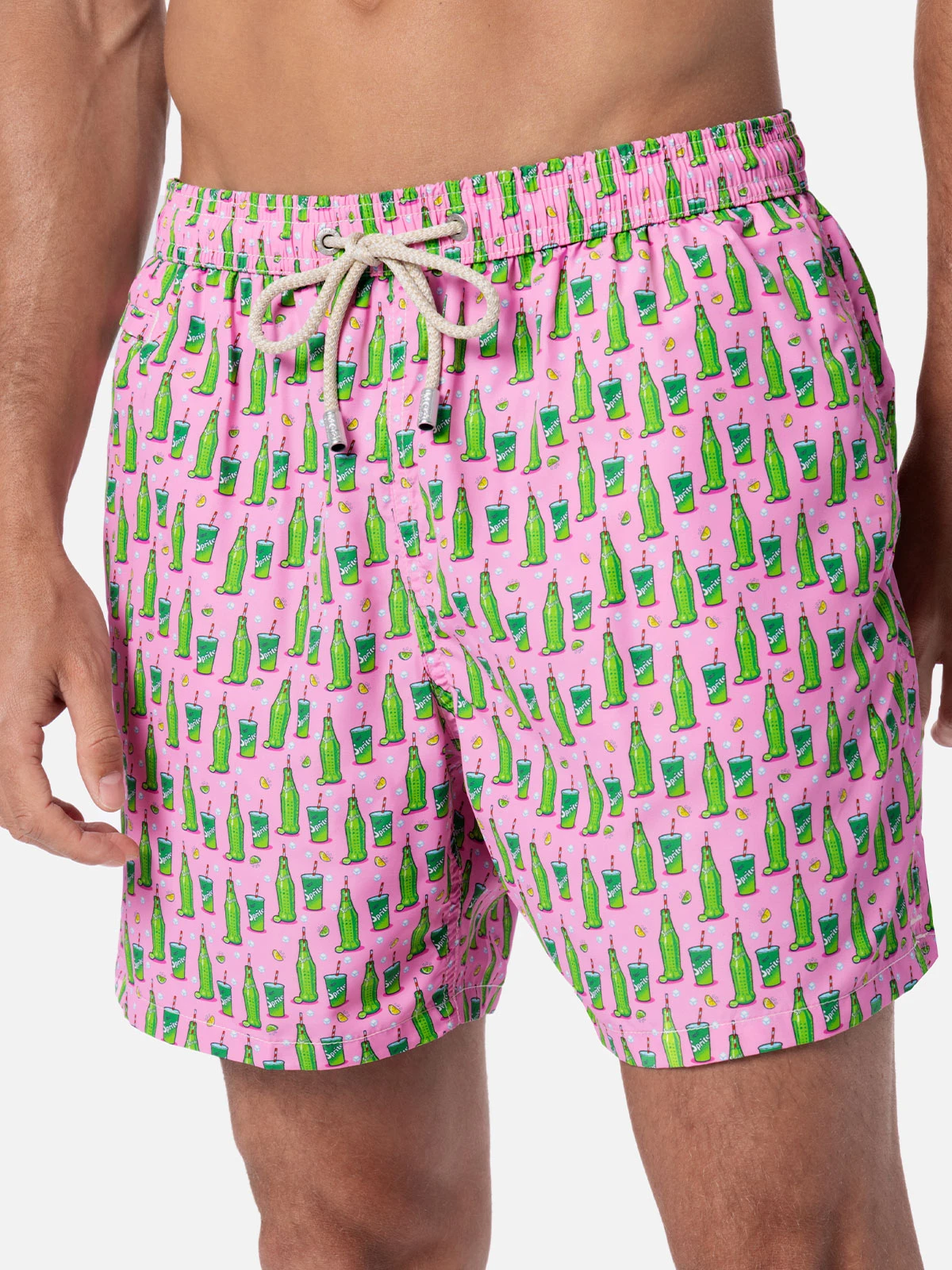 MC2 Saint Barth Man Lightweight Fabric Swim-shorts Lighting Micro Fantasy With Sprite Print | THE COCA COLA COMPANY SPECIAL EDITION 6 MC2 Saint Barth Man Lightweight Fabric Swim-shorts Lighting Micro Fantasy With Sprite Print | THE COCA COLA COMPANY SPECIAL EDITION - Image 4