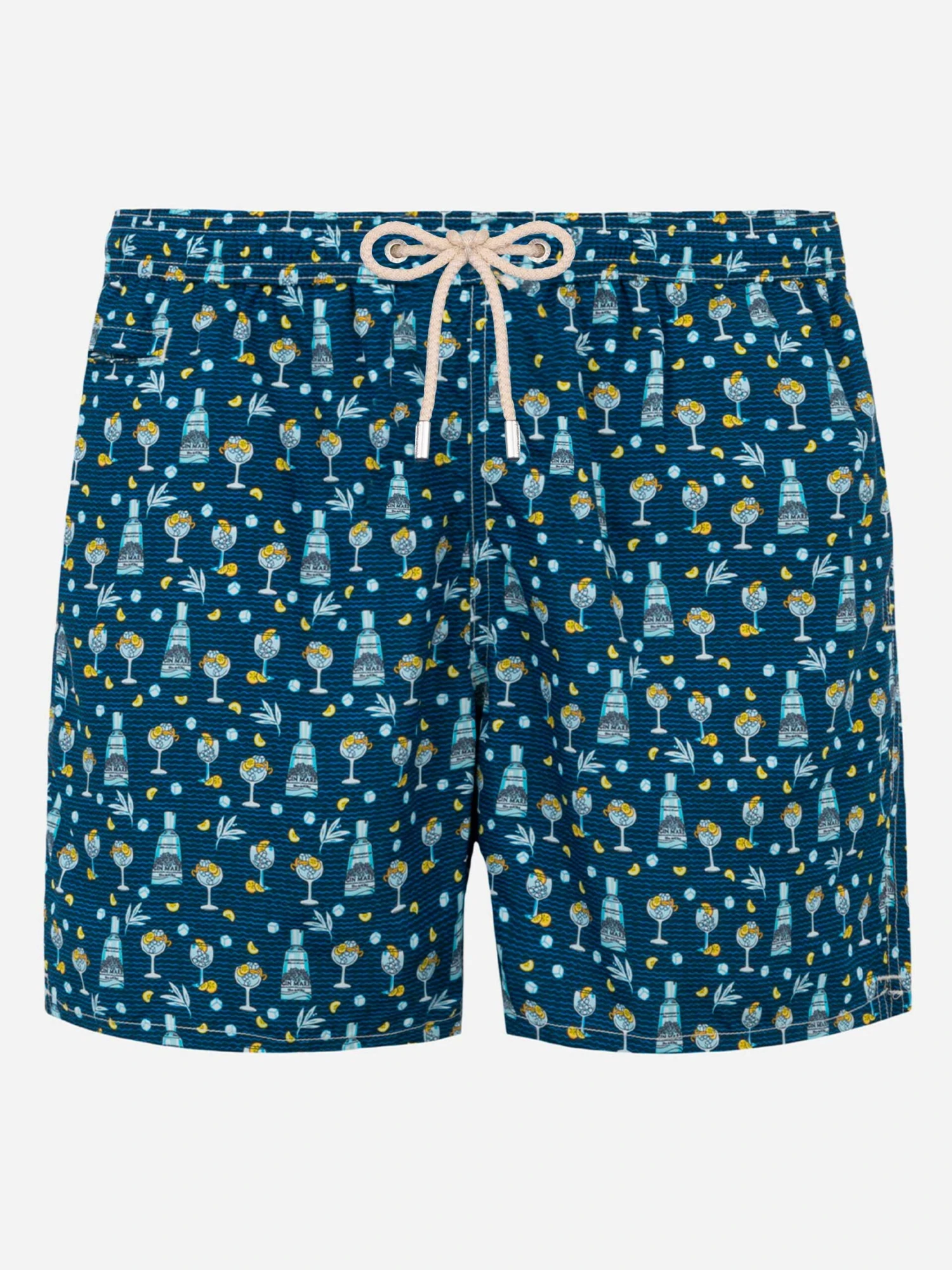 MC2 Saint Barth Man Light Fabric Swim Shorts With Gin Mare All Over Print | GIN MARE SPECIAL EDITION 3 MC2 Saint Barth Man Light Fabric Swim Shorts With Gin Mare All Over Print | GIN MARE SPECIAL EDITION